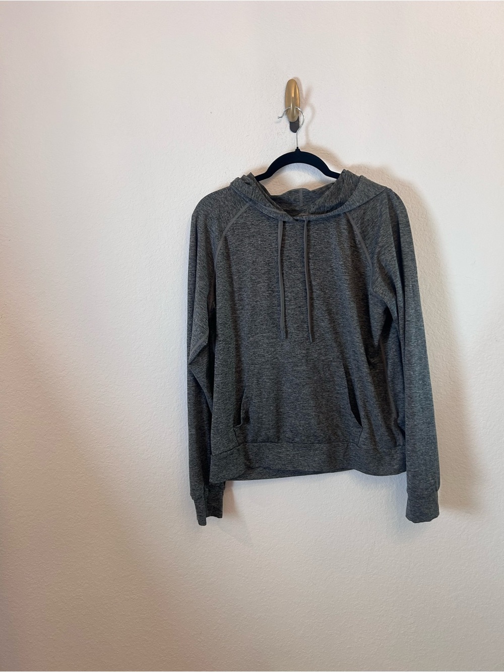 Quince Flow-knit Pullover Hoodie Grey Women's Large Loungewear cozy oversized